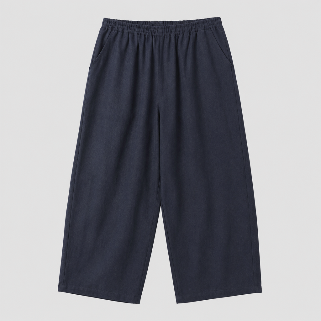 M-XL 綿麻 ノーマルスリーブ 落ち肩スリーブ レギュラー丈 半袖 無地 シンプル 半袖シャツ、ベスト、パンツ 3点セット M 白 T シャツ＋グレータンクトップ＋ネイビーパンツ