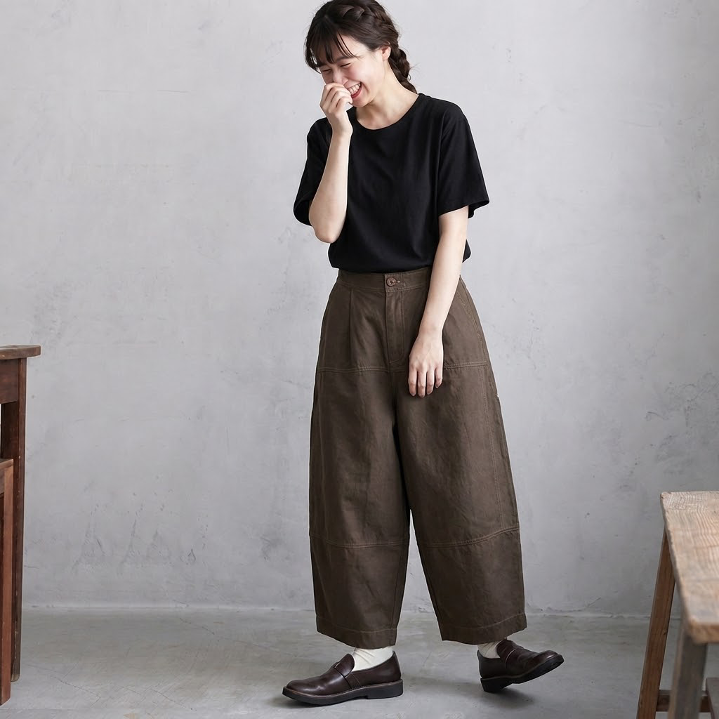 M-2XL 女性に大人気 ナチュラル 耐久性 無地 秋色 カジュアルパンツ M コーヒー