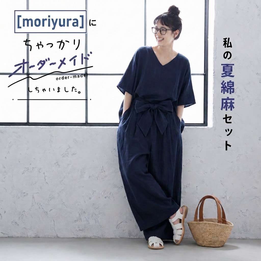 S-L 半袖 無地 スリット ノーマルスリーブ ロング丈 シャツ+カジュアルパンツ S ネイビー/Tシャツ＋ネイビー/パンツ/2点セット