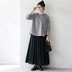 SML ナチュラル 落ち着いたカラー ロング丈 体型カバー きれいめ セットアップ L 写真通り
