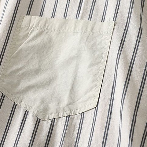L-2XL 切替ディテールを活かした、フェイクレイヤードシャツ L ブルー