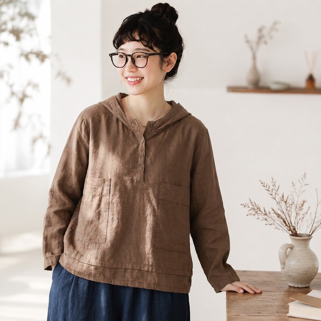 M-2XL 人気を独占中♡ 無地 長袖 フード付き ナチュラル Tシャツ M ホワイト