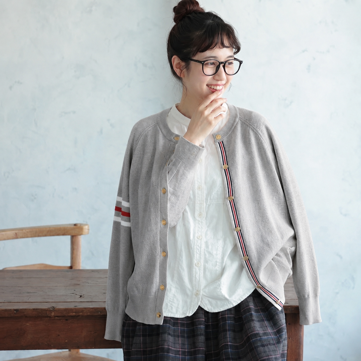 S-2XL 季節をつなぐ 大人のニットカーディガン S ブラック