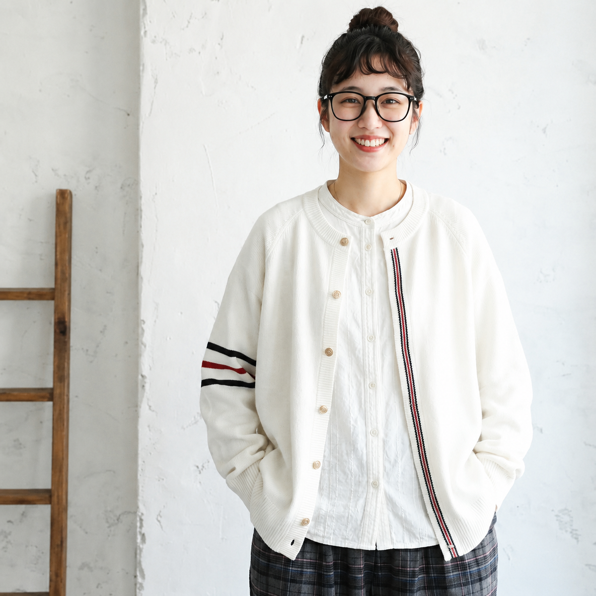 S-2XL 季節をつなぐ 大人のニットカーディガン 2XL ホワイト