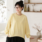 【コットン】ML 超快適 テクスチャ 肌触り柔らかい 無地 Tシャツ M ホワイト
