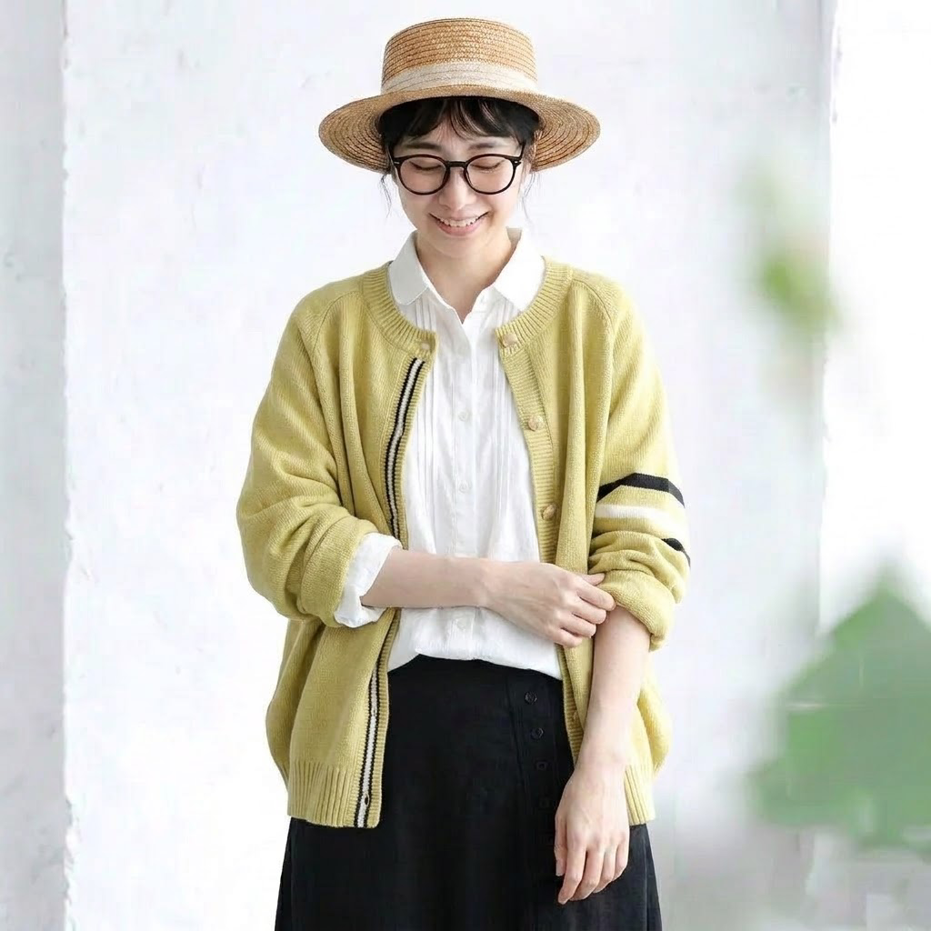 S-3XL everyday な ニットカーディガン S ピンク