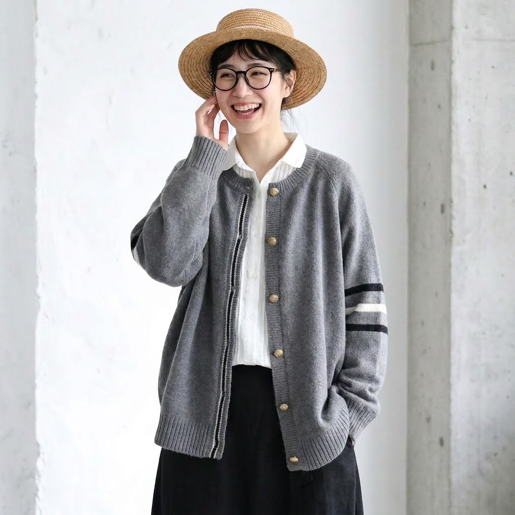 S-3XL everyday な ニットカーディガン S ピンク