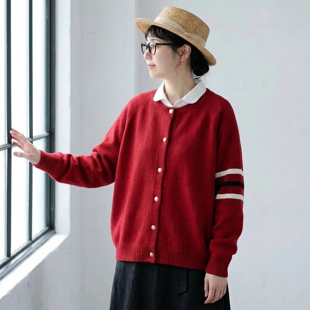 S-3XL everyday な ニットカーディガン S ピンク