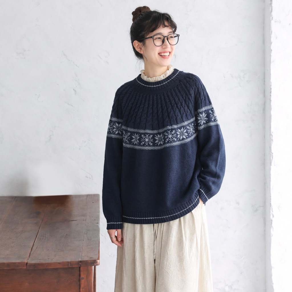 S-XL 新商品をピックアップ！幾何模様 レトロ 長袖 ラウンドネック ニットセーター S レッド