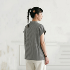 【コットン】M-L  チェック柄 肌触りが良い  ビックシルエット シンプル  シャツ M ライトグレー