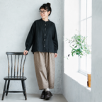 長袖タイプが新登場！M L こなれ感漂うサルエルパンツセットアップ M 2点セット（半袖トップス＋パンツ）