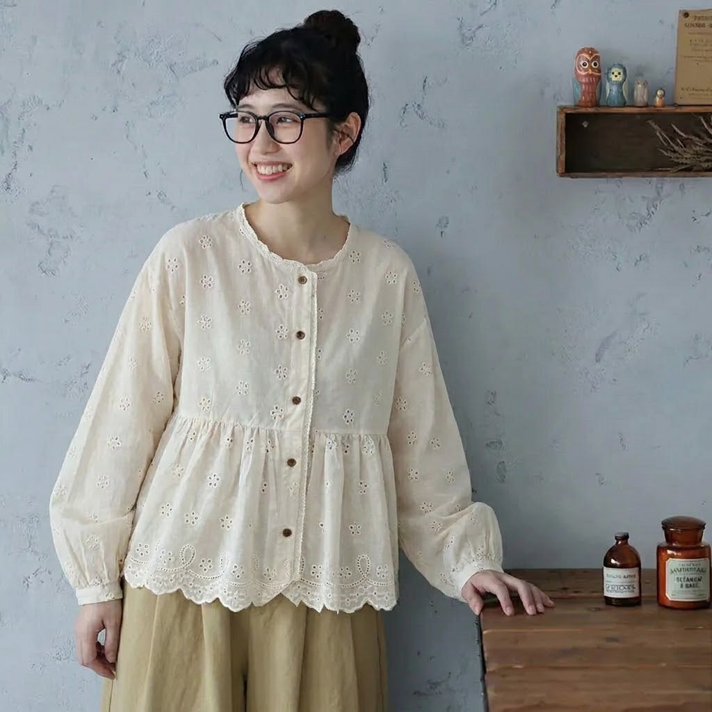 [3点セット] S-2XL 秋の小道を歩くための ベスト+シャツ+パンツ S シャツ/単品