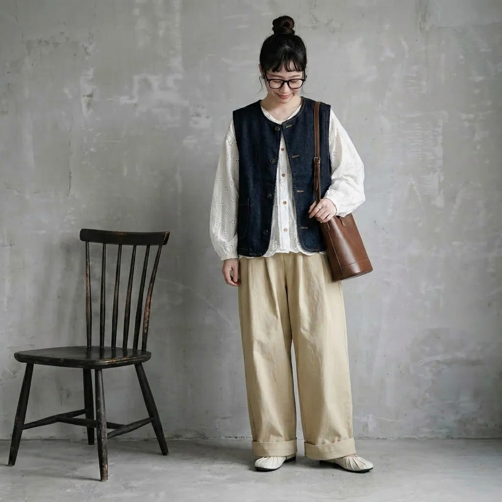 [3点セット] S-2XL 秋の小道を歩くための ベスト+シャツ+パンツ S ベスト+シャツ+パンツ/3点セット