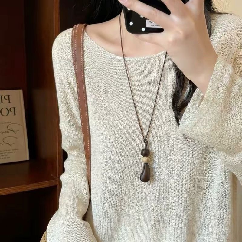 文芸スタイル 幾何模様 ネックレス フリー 写真通り