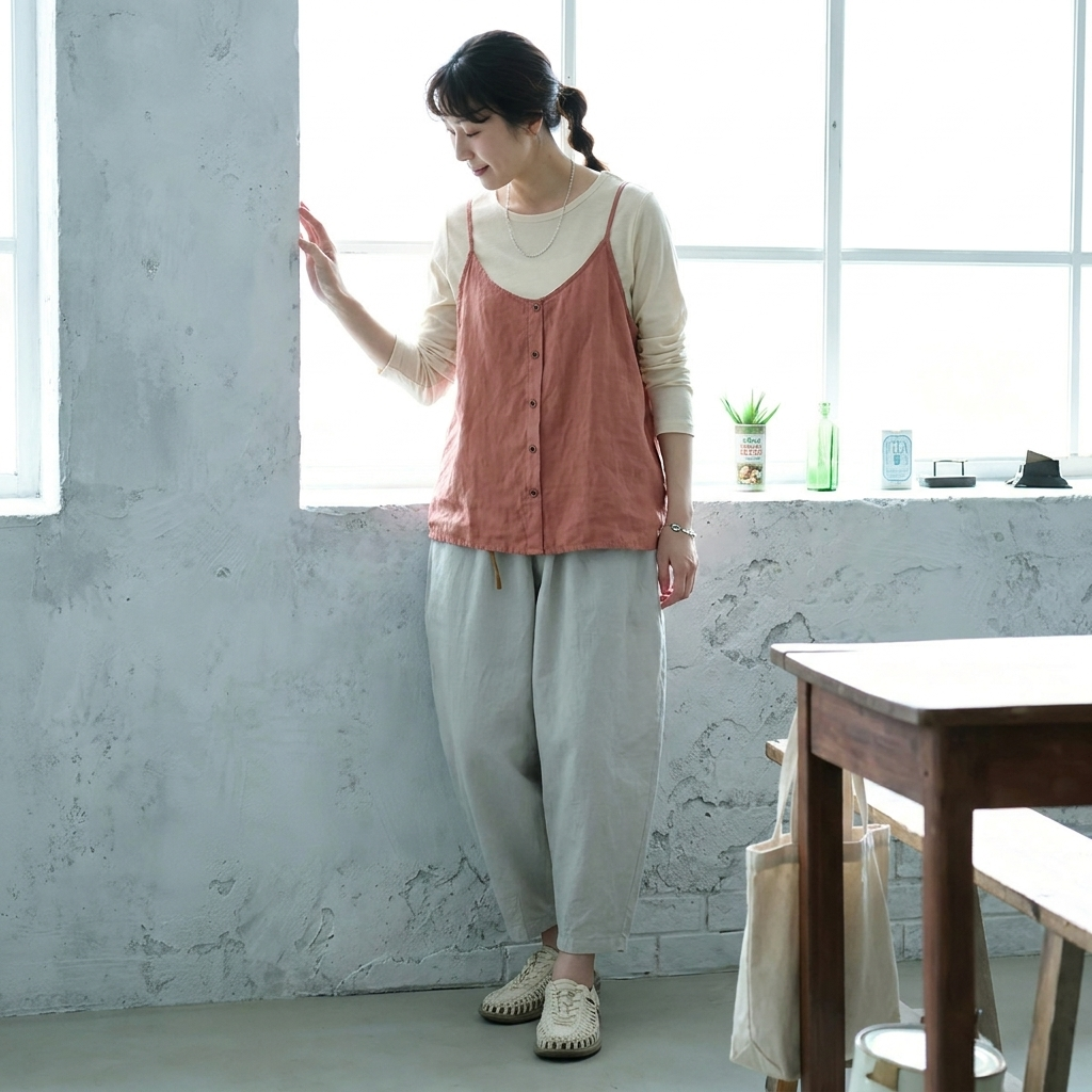 M~3XL コットン 体型をカバー 平日 週末 接触冷感 コーディネート自在 キャミソール M ブラック