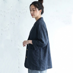 「くたっと、柔らか」 日焼け対策 M-2XL 綿麻  シングルブレスト 折り襟  カーディガン M ベージュ