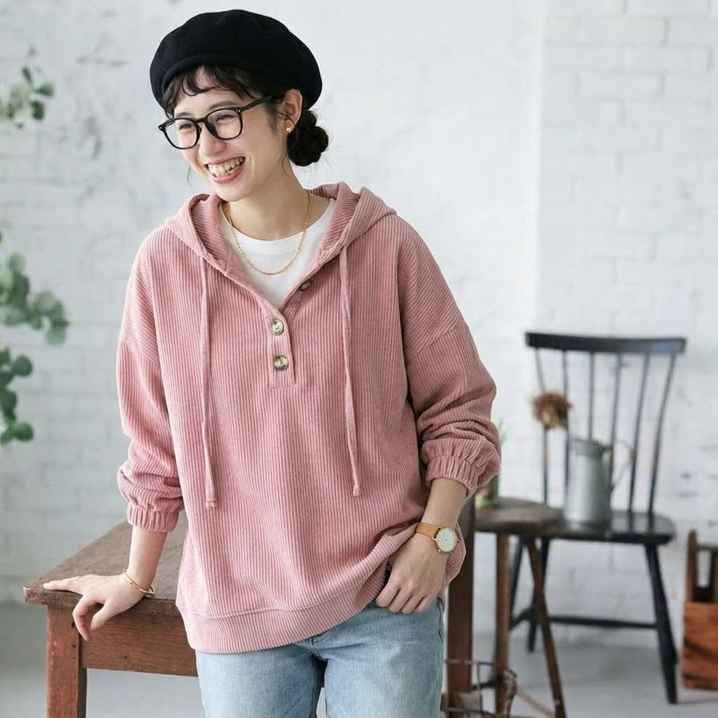 S-4XL 秋冬新作 無地 上品見え 柔らかい 定番シンプル Tシャツ 4XL ピンク