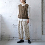 Ｓ-XL 人気を獲得♡ 動物柄 プリント ポケット付き シンプル ジーンズ S アイボリー