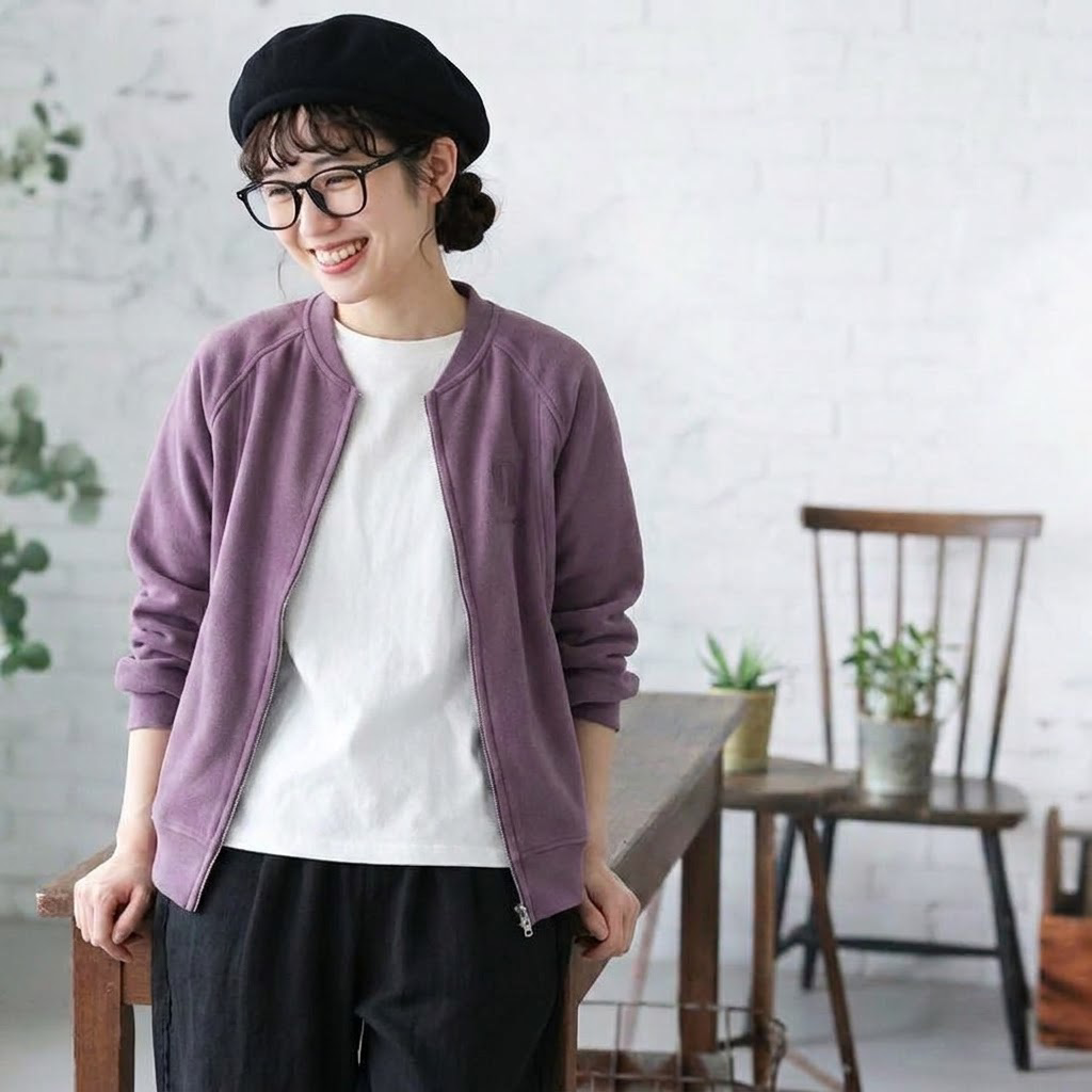 M-3XL 秋仕様 ジップアップ 薄手仕様 カジュアル パーカージャケット M ピンク