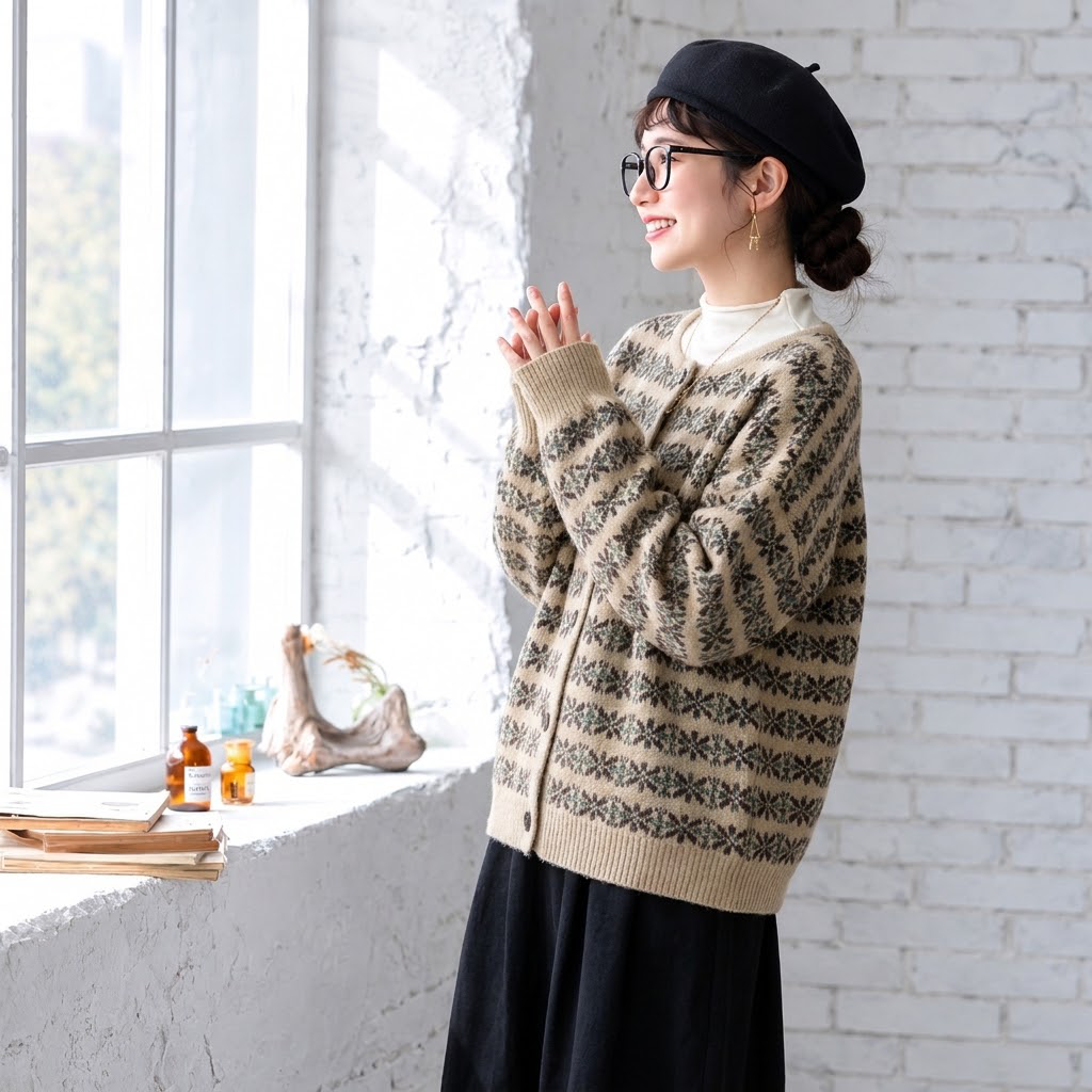 S-3XL 新作登場 プリント 長袖 花模様 レトロ カーディガン 3XL 写真通り