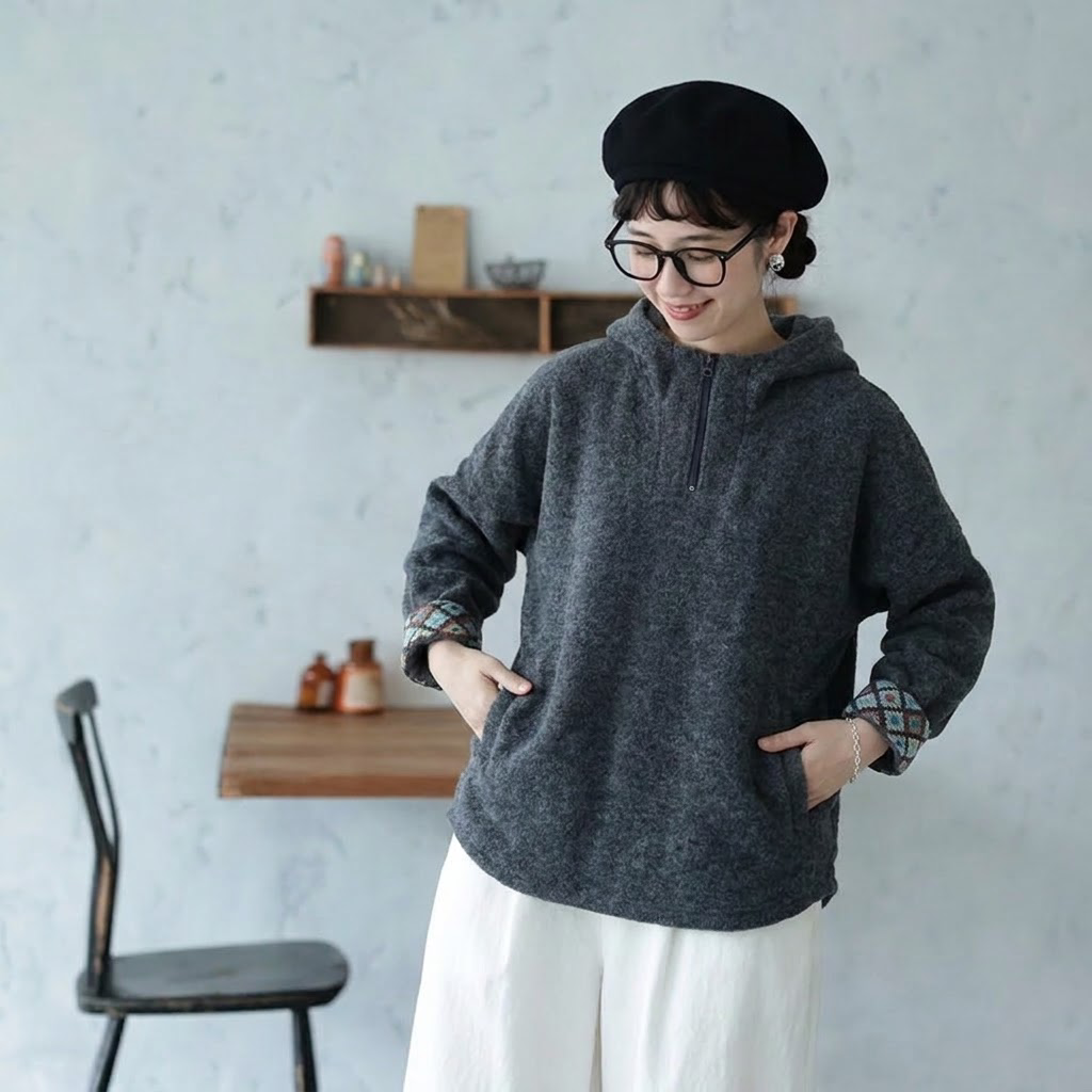 M-3XL 超人気 フード付き  長袖 無地 シンプル Tシャツ M グレー