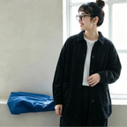 L-4XL 新発売！長袖 無地  上品見え 肌触り柔らかい ジャケット L アイボリー