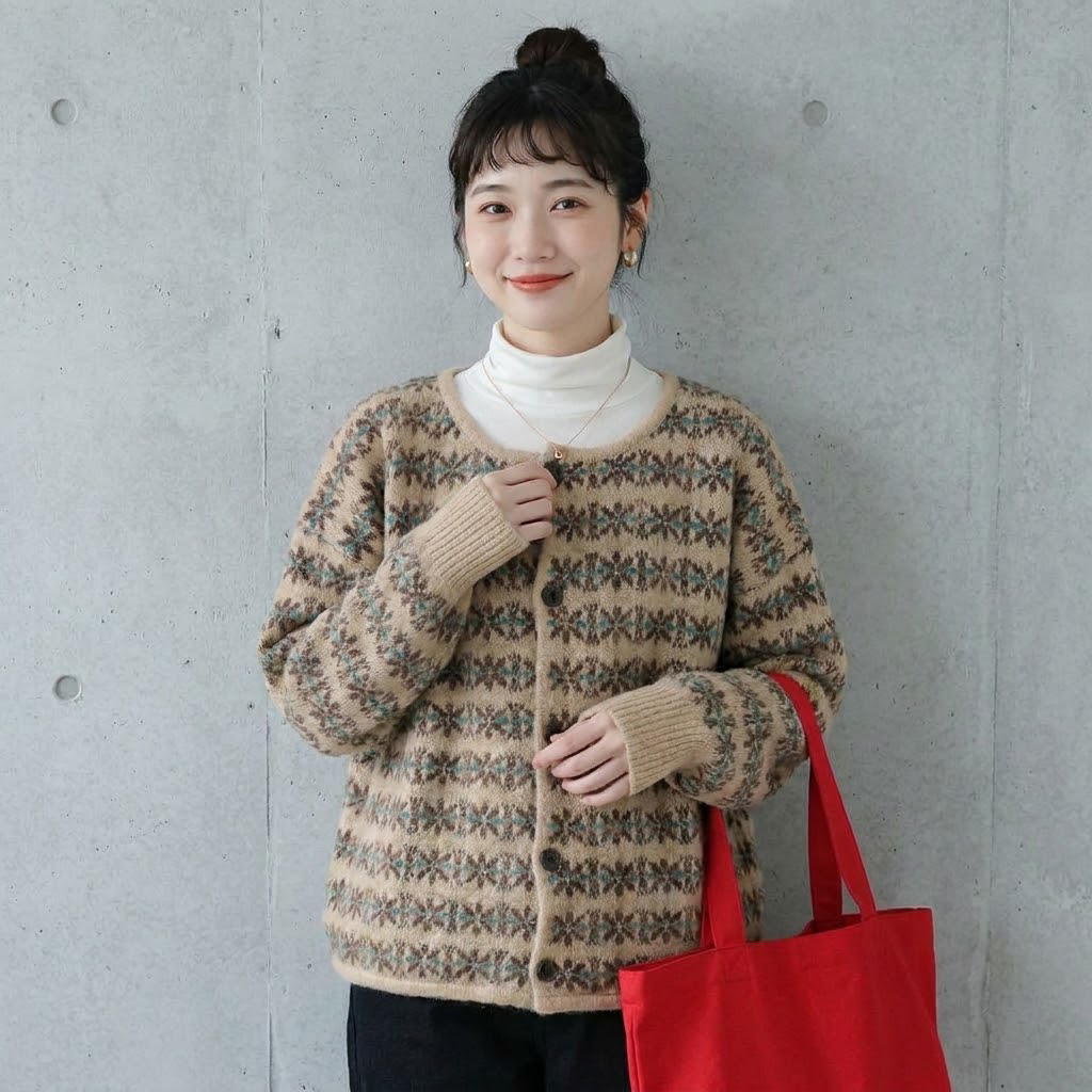 S-3XL 新作登場 プリント 長袖 花模様 レトロ カーディガン S 写真通り