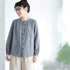 M-2XL 落ち着いたカラー きれいめ シャツ M グレー