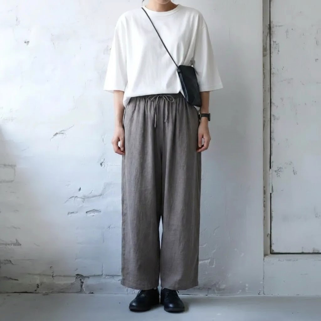 M-2XL 着回し力抜群のシンプルさ カジュアル パンツ M グレー