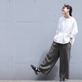 M-2XL 着回し力抜群のシンプルさ カジュアル パンツ 2XL グレー