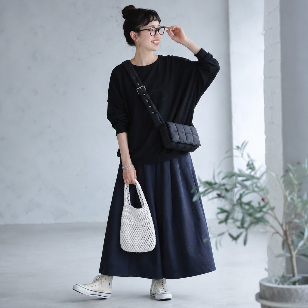 ML 丸襟 ゆったり ロングスリーブ インナー 心地よい気候 Ｔシャツ M ホワイト